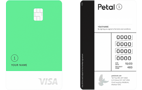 WebBank Petal 1 No Annual Fee Visa Credit Card credit card